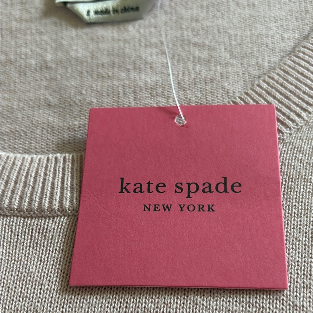 Kate Spade Elegant Embellished Ice Cream Cone Sundae Knit Sweater New! - Picture 2 of 9